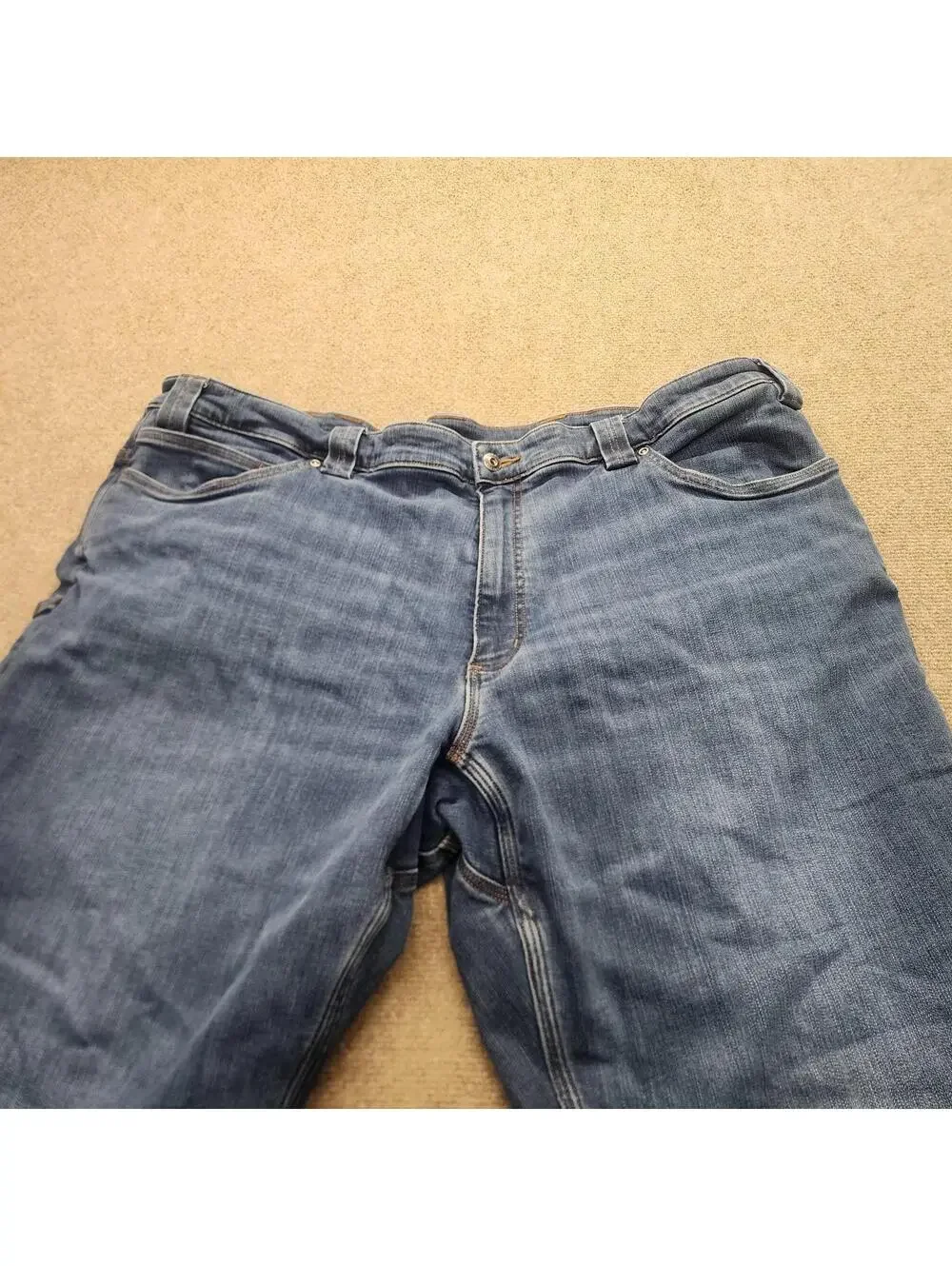 EUC Duluth trading flannel lined jeans ballroom double flex 44 30